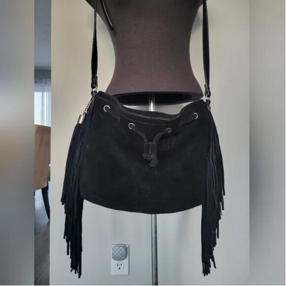 Vintage Steve Madden Suede Western Tassel Bag - Picture 3 of 6